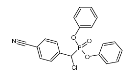 diphenyl chloro(4-cyanophenyl)methylphosphonate Structure