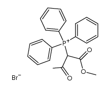 Acetyl-carbomethoxy-methyl-triphenylphosphonium-bromid Structure