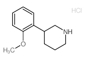 3-(2-甲氧基苯基)哌啶盐酸盐结构式