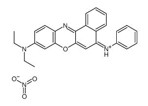 Ammonium, (5-anilino-9H-benzo(a)phenoxazin-9-ylidene)diethyl-, nitrate picture