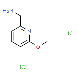 (6-甲氧基吡啶-2-基)甲胺二盐酸盐结构式