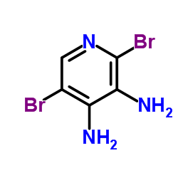 2,5-二溴-3,4-二氨基吡啶结构式
