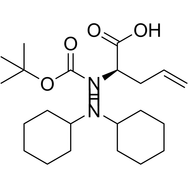 Boc-D-烯丙基甘氨酸 二环己基铵盐结构式