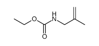 N-Methallylcarbamidsaeureethylester结构式