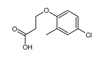 3-(4-氯-2-甲基苯氧基)丙酸结构式