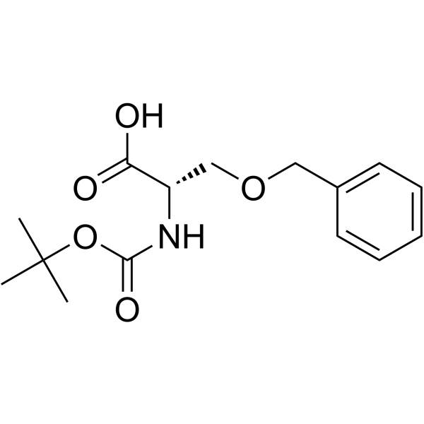N-Boc-O-苄基-L-丝氨酸结构式
