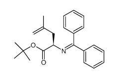 (R)-tert-butyl 2-[(diphenylmethylene)amino]-4-methylpent-4-enoate Structure