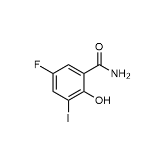 5-氟-2-羟基-3-碘苯甲酰胺结构式