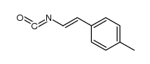 1-(2-isocyanato-vinyl)-4-methyl-benzene结构式