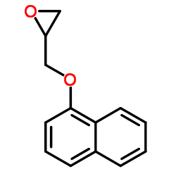3-(1-萘氧基)-1,2-环氧丙烷结构式