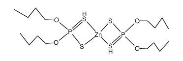 bis(O,O-dibutyl dithiophosphato-S,S')zinc结构式