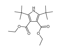 2,5-di-tert-butyl-pyrrole-3,4-dicarboxylic acid diethyl ester结构式