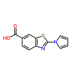 2-(1H-Pyrrol-1-yl)-1,3-benzothiazole-6-carboxylic acid结构式