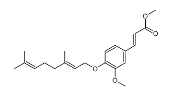 (E)-methyl O-geranylferulate Structure