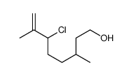 6-chloro-3,7-dimethyloct-7-en-1-ol Structure