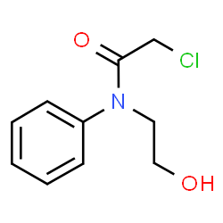2-氯-N-(2-羟基乙基)-N-苯基乙酰胺结构式