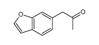 1-(6-苯并呋喃基)-2-丙酮结构式