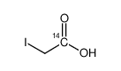 iodoacetic acid, [1-14c] Structure