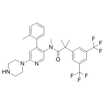 Netupitant metabolite N-desmethyl Netupitant Structure
