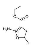 ethyl 5-amino-2-methyl-2,3-dihydrofuran-4-carboxylate结构式