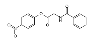 p-nitrophenyl ester of benzoylaminoacetic acid结构式
