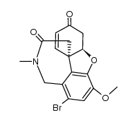 rac-8-bromo-6-methoxy-10-methyl-galantham-1-ene-3,11-dione Structure