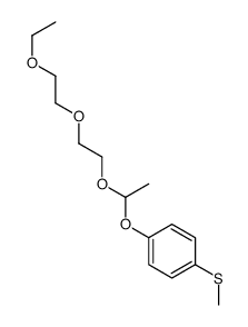 1-[1-[2-(2-ethoxyethoxy)ethoxy]ethoxy]-4-methylsulfanylbenzene Structure