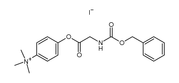 4-(2-(((benzyloxy)carbonyl)amino)acetoxy)-N,N,N-trimethylbenzenaminium iodide Structure