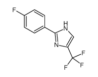 2-(4-氟苯基)-5-(三氟甲基)-1H咪唑结构式