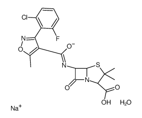 Floxacillinsodium Structure