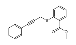 3-[2-(Methoxycarbonyl)phenylthio]-1-phenylpropyne Structure
