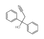 3-hydroxy-3,3-diphenyl-propanenitrile结构式