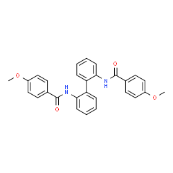 N,N'-2,2'-Biphenyldiylbis(4-methoxybenzamide) structure