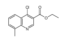 4-氯-8-甲基喹啉-3-甲酸乙酯结构式