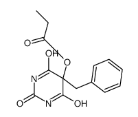 (5-benzyl-2,4,6-trioxo-1,3-diazinan-5-yl) propanoate Structure