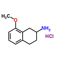 2-氨基-8-甲氧基-1,2,3,4-四氢萘盐酸盐结构式