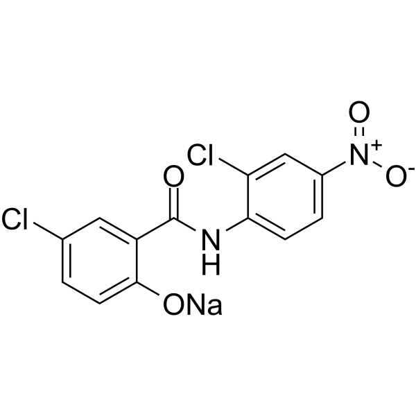 niclosamide sodium salt Structure