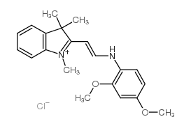 3H-Indolium,2-[2-[(2,4-dimethoxyphenyl)amino]ethenyl]-1,3,3-trimethyl-, chloride (1:1) Structure