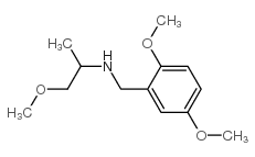 (2,5-二甲氧基苄基)-(2-甲氧基-1-甲基乙基)-胺结构式
