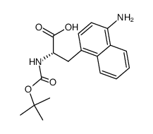 3-(4-氨基-1-萘)-n-boc-l-丙氨酸结构式