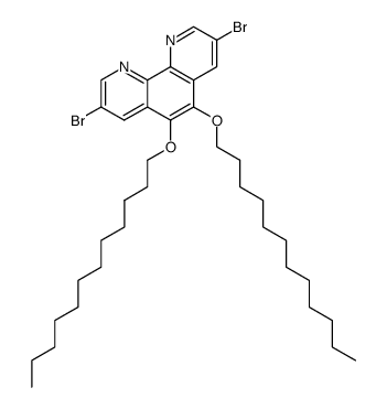 3,8-Dibromo-5,6-bis-dodecyloxy-[1,10]phenanthroline Structure