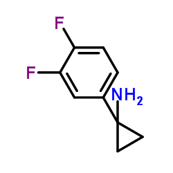 1-(3,4-二氟苯基)环丙胺结构式
