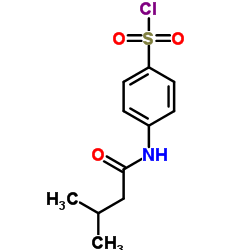 4-(3-methylbutanamido)benzene-1-sulfonyl chloride Structure