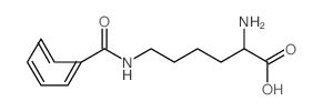 DL-ω-苯甲酰赖氨酸结构式