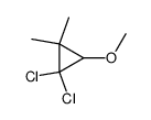 1,1-dichloro-2-methoxy-3,3-dimethylcyclopropane结构式