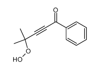 4-hydroperoxy-4-methyl-1-phenylpent-2-yn-1-one结构式