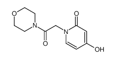4-hydroxy-1-(2-morpholin-4-yl-2-oxoethyl)pyridin-2-one结构式