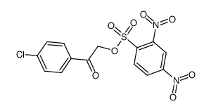 2-(4-chlorophenyl)-2-oxoethyl 2,4-dinitrobenzenesulfonate结构式