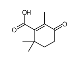 2,6,6-trimethyl-3-oxocyclohexene-1-carboxylic acid结构式