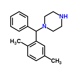 1-[(2,5-Dimethylphenyl)(phenyl)methyl]piperazine Structure